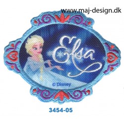 Frozen Elsa 6,5x8 cm. Broderet strygemærke